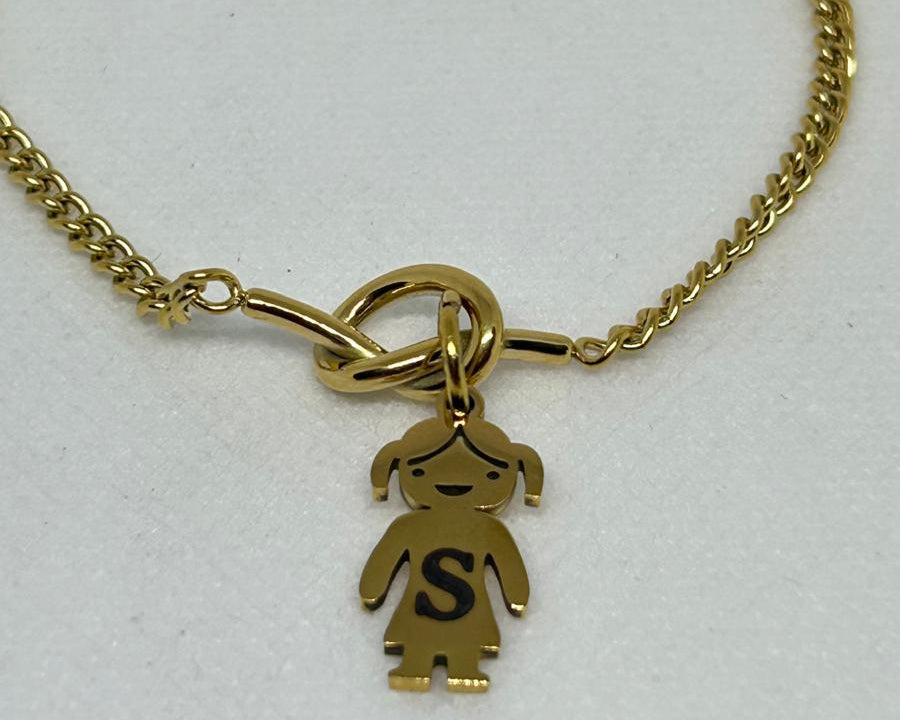 Collar Charms Niño/Niña con Inicial Personalizada