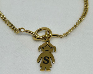 Collar Charms Niño/Niña con Inicial Personalizada Collar Charms Niño/Niña con Inicial Personalizada