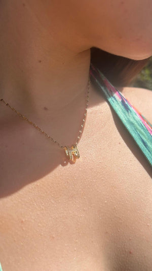 Collar - Colgante H Brillante - Oro Collar - Colgante H Brillante - Oro