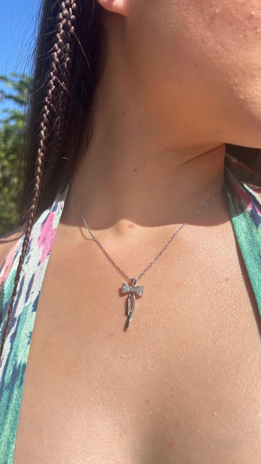 Collar - Colgante de Lazo - Plata
