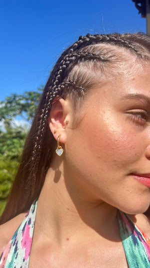 Aretes con Corazón - Oro Aretes con Corazón - Oro