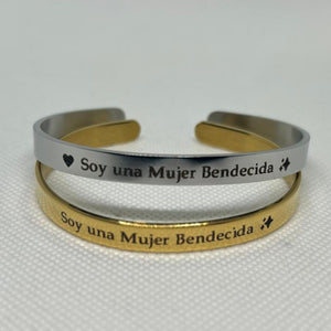 Soy una Mujer Bendecida - Pulsera Grabadas en láser Soy una Mujer Bendecida - Pulsera Grabadas en láser