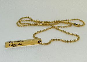 Collar Personalizado con Barra – Captura Tu Historia en Cada Lado Collar Personalizado con Barra – Captura Tu Historia en Cada Lado