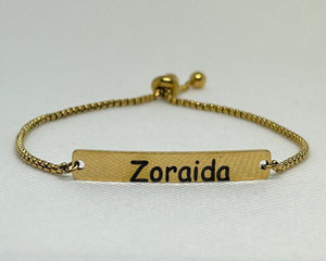 Brazalete Ajustable Personalizado - Grabado Laser Brazalete Ajustable Personalizado - Grabado Laser