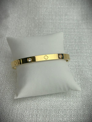 Brazalete Clásico - Flor - Oro Brazalete Clásico - Flor - Oro