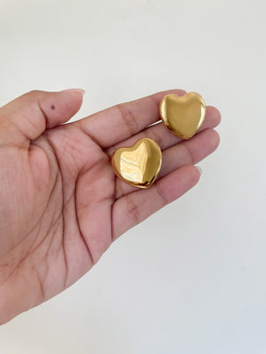 Aretes de Corazón - Oro o Plata Aretes de Corazón - Oro o Plata