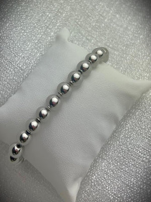 Brazalete de Esferas Plata 8mm Brazalete de Esferas Plata 8mm