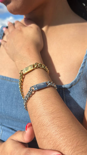 Pulsera Geométrica - Cerradura Magnética - Oro & PLata Pulsera Geométrica - Cerradura Magnética - Oro & PLata
