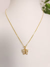 Collar Colgante de Mariposa - Oro