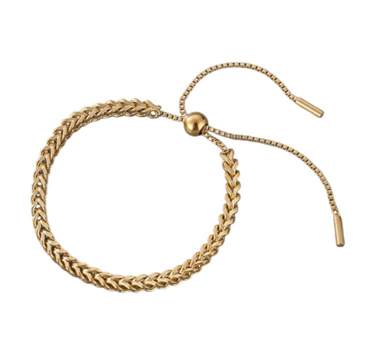 Pulsera Trenzada - Oro - Ajustable
