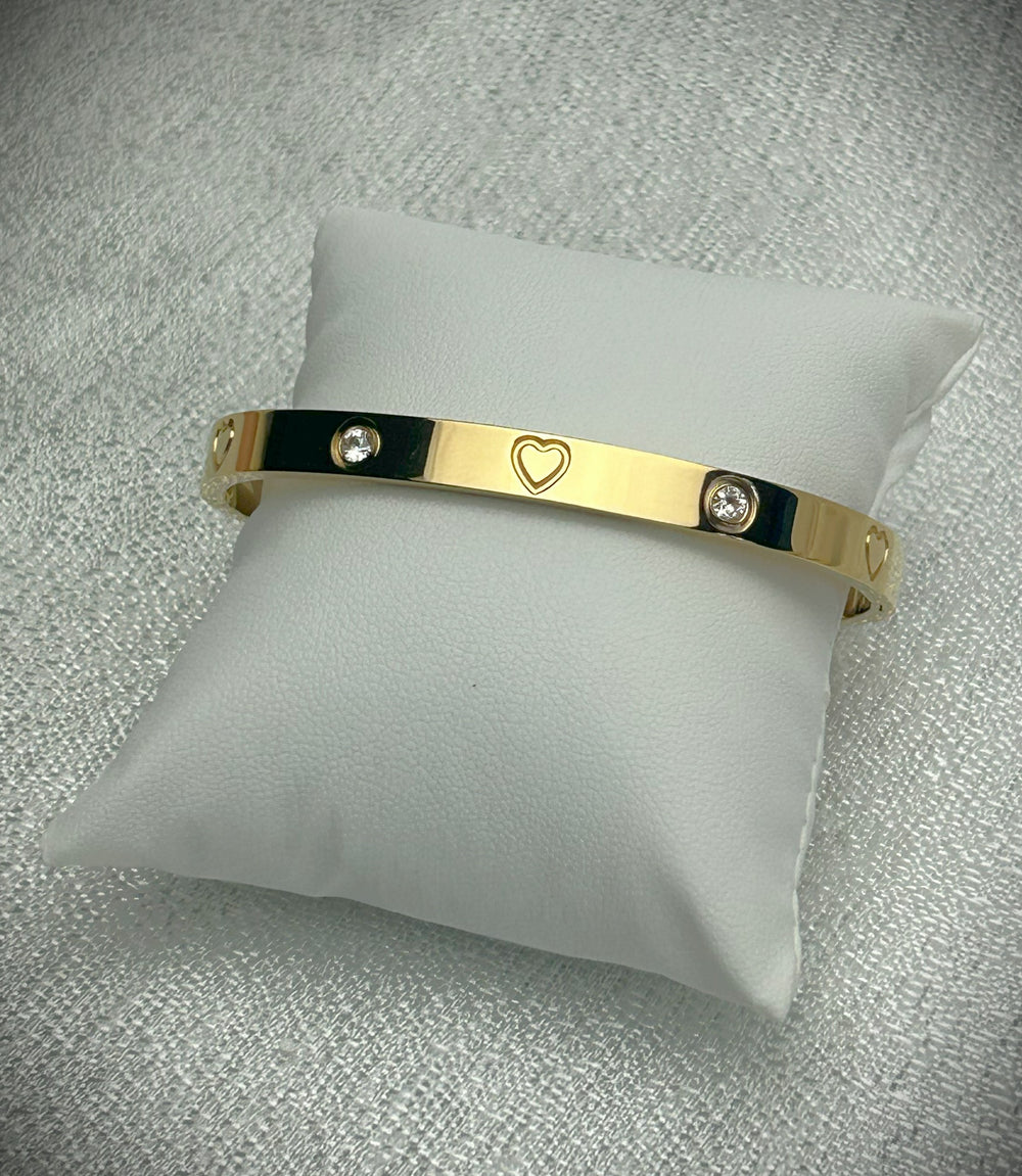 Brazalete Clásico - Corazón - Oro