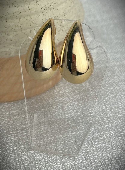 Aretes de Gota - Oro o Plata