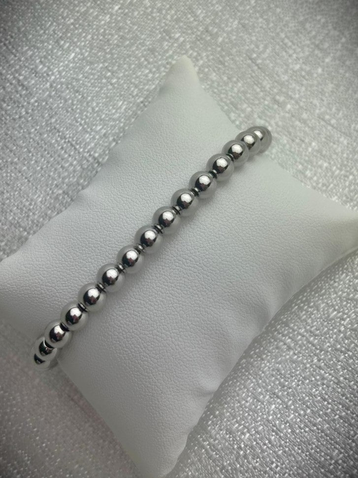 Brazalete de Esferas Plata 6mm