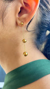 Aretes de Esferas - Oro