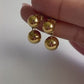 Aretes con Esferas - Oro